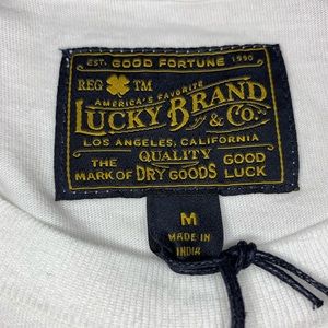 Lucky Brand Shirts - NWT Lucky Brand Pocket Tee, White with Blue Stripe Lucky Brand Shirts - NWT Lucky Brand Pocket Tee, White with Blue Stripe